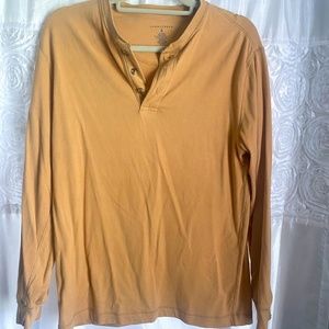 Mustard button up soft cozy warm winter top